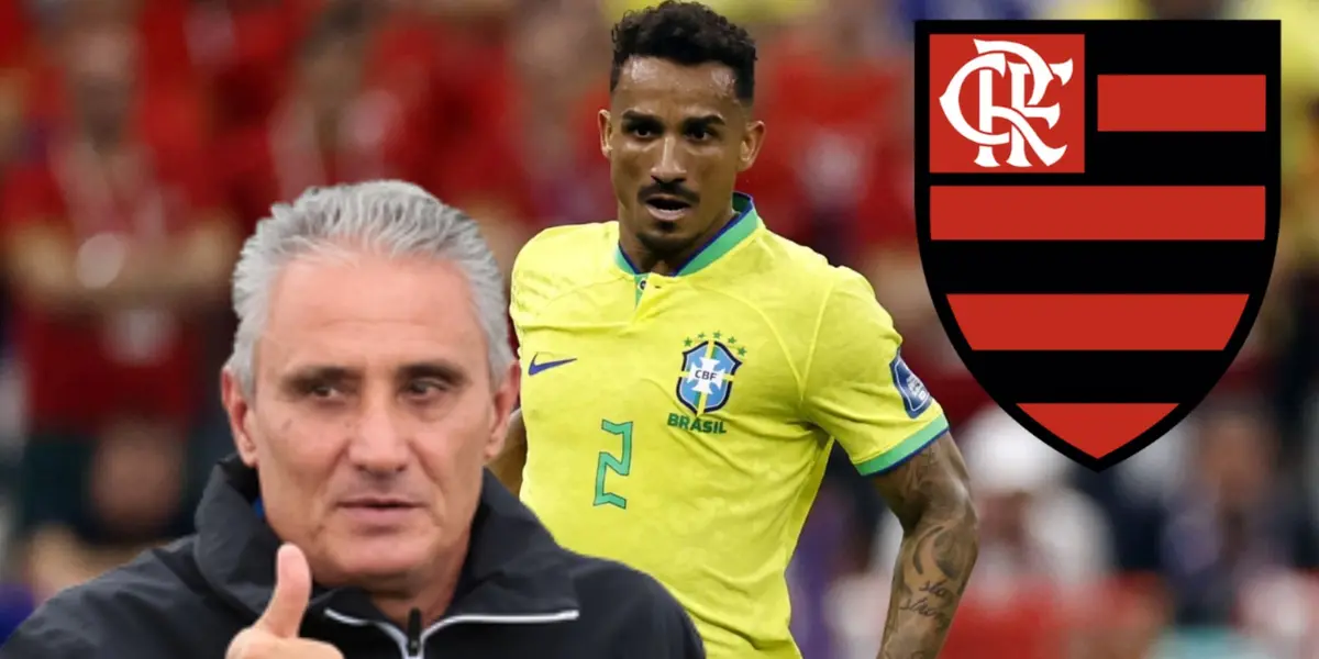 Tite e Danilo, em ação pela Seleção Brasileira 