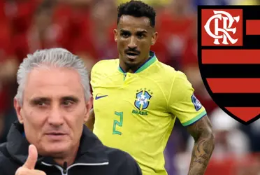 Tite e Danilo, em ação pela Seleção Brasileira 