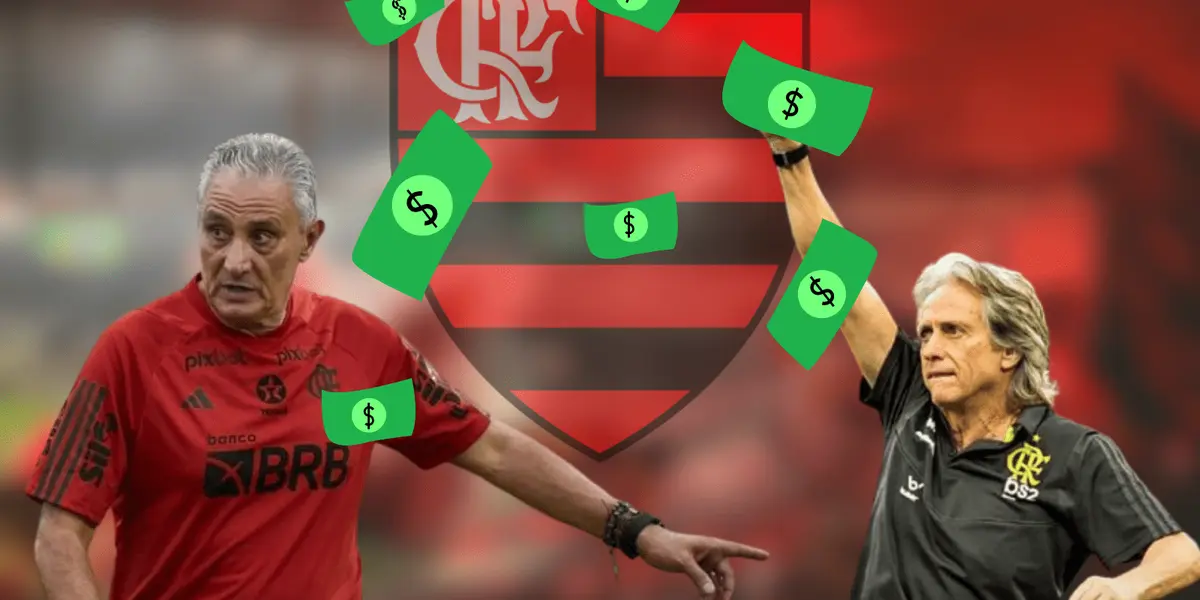 Tite está no Flamengo desde outubro e tem salário milionário, veja quanto era o de Jorge Jesus em 2019. 