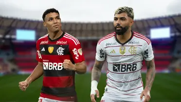 Victor Hugo e Gabigol, jogadores do Flamengo