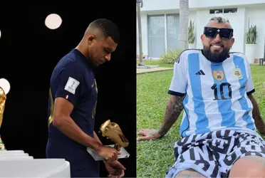 Vidal resgatou opinião de Mbappé de maio, diminuindo o futebol da América do Sul